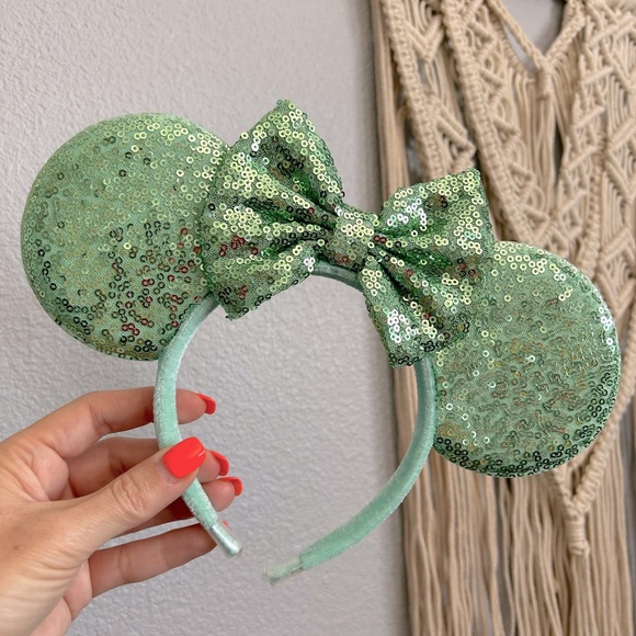 Accessories - Mint Green Sequin Minnie Ears